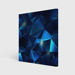 Картина квадратная Синяя геометрическая абстракция