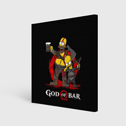 Холст квадратный Bar of war, цвет: 3D-принт