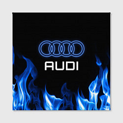Холст квадратный Audi neon art, цвет: 3D-принт — фото 2