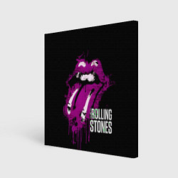 Холст квадратный The Rolling Stones - lips, цвет: 3D-принт