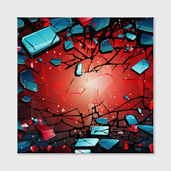 Холст квадратный Взрыв камне абстракция, цвет: 3D-принт — фото 2