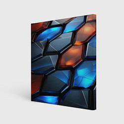Картина квадратная Прозрачные абстрактные плиты