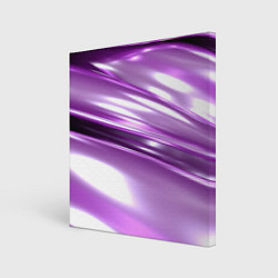 Холст квадратный Нежные фиолетовые полосы абстракта, цвет: 3D-принт