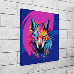 Холст квадратный Волк в стиле поп-арт, цвет: 3D-принт — фото 2