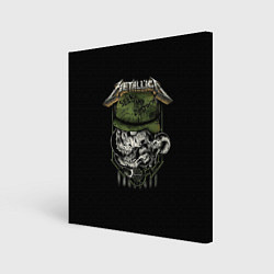 Холст квадратный Metallica - skull, цвет: 3D-принт
