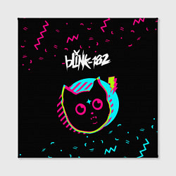 Холст квадратный Blink 182 - rock star cat, цвет: 3D-принт — фото 2