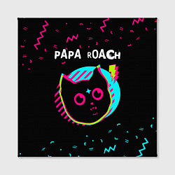 Холст квадратный Papa Roach - rock star cat, цвет: 3D-принт — фото 2