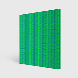 Холст квадратный Паттерн салатовый шестигранник, цвет: 3D-принт