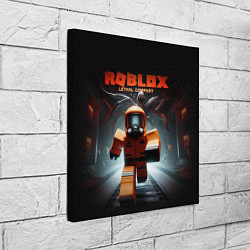 Холст квадратный Lethal company Roblox, цвет: 3D-принт — фото 2