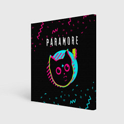 Холст квадратный Paramore - rock star cat, цвет: 3D-принт