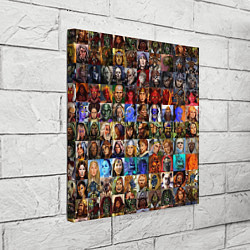 Холст квадратный Портреты всех героев, цвет: 3D-принт — фото 2
