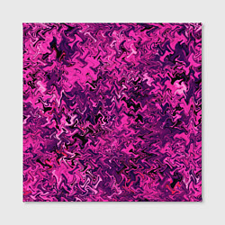 Холст квадратный Абстрактная текстура тёмно-розовый, цвет: 3D-принт — фото 2