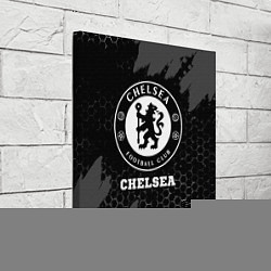 Холст квадратный Chelsea sport на темном фоне, цвет: 3D-принт — фото 2