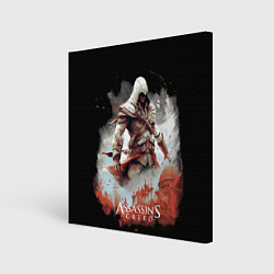 Холст квадратный Assassins creed город из частиц, цвет: 3D-принт