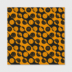 Холст квадратный Баскетбольный дизайн, цвет: 3D-принт — фото 2