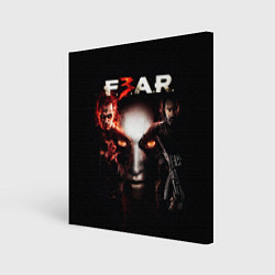 Холст квадратный FEAR 3, цвет: 3D-принт