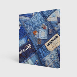 Картина квадратная Vanguard jeans patchwork - ai art