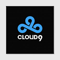 Холст квадратный Cloud9 - esports logo, цвет: 3D-принт — фото 2