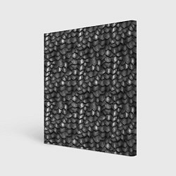 Холст квадратный Железная броня текстура, цвет: 3D-принт