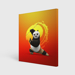 Холст квадратный Мастер По - Кунг-фу панда, цвет: 3D-принт