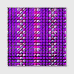 Холст квадратный Фиолетовые плитки, цвет: 3D-принт — фото 2