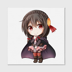Холст квадратный Konosuba Юн-юн чибик, цвет: 3D-принт — фото 2