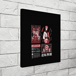 Холст квадратный Король проклятий Сукуна - Магическая битва, цвет: 3D-принт — фото 2