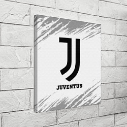 Холст квадратный Juventus sport на светлом фоне, цвет: 3D-принт — фото 2