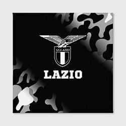 Холст квадратный Lazio sport на темном фоне, цвет: 3D-принт — фото 2