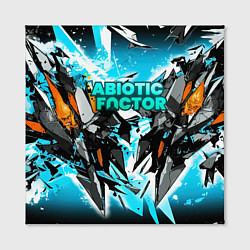Холст квадратный Abiotic Factor лого яркий абстракт, цвет: 3D-принт — фото 2