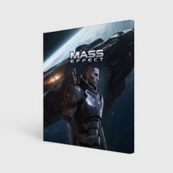 Холст квадратный Mass Effect game, цвет: 3D-принт