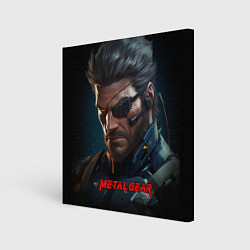 Холст квадратный Веном Снейк из игры Metal gear, цвет: 3D-принт