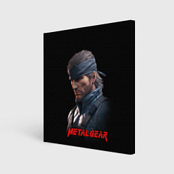 Холст квадратный Веном Снейк из игры Metal gear, цвет: 3D-принт