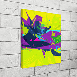 Холст квадратный В стиле киберпанка, цвет: 3D-принт — фото 2