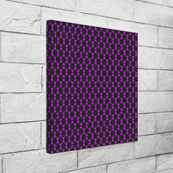 Холст квадратный Паттерн сетчатый, цвет: 3D-принт — фото 2