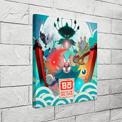 Холст квадратный Персонажи Bo path of the teal lotus, цвет: 3D-принт — фото 2