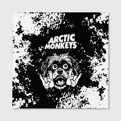 Холст квадратный Arctic Monkeys рок пес, цвет: 3D-принт — фото 2