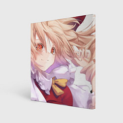 Холст квадратный Touhou Project Фландр Скарлет мило улыбается, цвет: 3D-принт