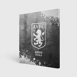 Холст квадратный Aston Villa - grey gradient, цвет: 3D-принт