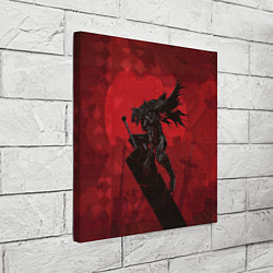 Холст квадратный Гатс в броне скелета, цвет: 3D-принт — фото 2