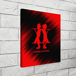 Холст квадратный Hunter x Hunter - red gradient, цвет: 3D-принт — фото 2