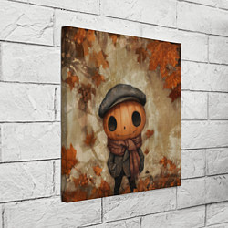 Холст квадратный Юный тыквенный Джек, цвет: 3D-принт — фото 2