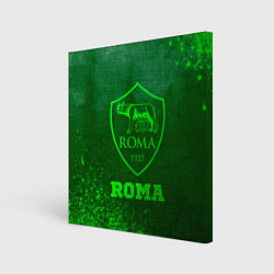 Холст квадратный Roma - green gradient, цвет: 3D-принт