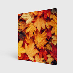 Картина квадратная Осенние кленовые листья