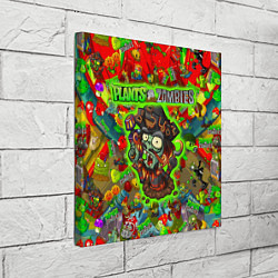 Холст квадратный Plants vs Zombies пират, цвет: 3D-принт — фото 2