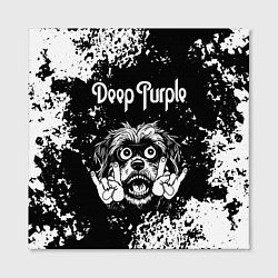 Холст квадратный Deep Purple рок пес, цвет: 3D-принт — фото 2