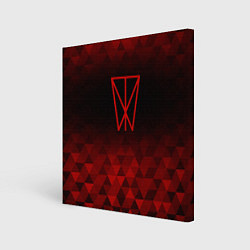 Холст квадратный Within Temptation red poly, цвет: 3D-принт