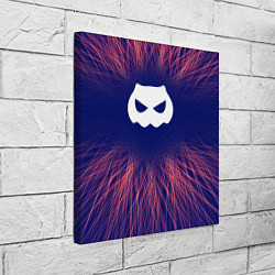 Холст квадратный DanMachi red energy, цвет: 3D-принт — фото 2