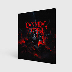 Картина квадратная Cannibal Corpse кровавый череп