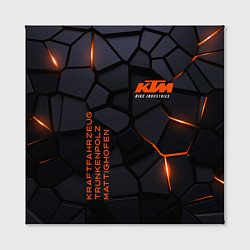 Холст квадратный KTM - плиты с эффектом свечения, цвет: 3D-принт — фото 2